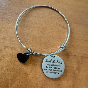 Soul Sisters charm bracelet - silver